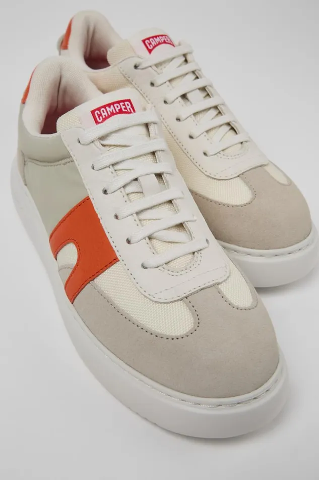 Women Camper Sneakers Runner K21 Multicolored Textile And Nubuck Sneakers
