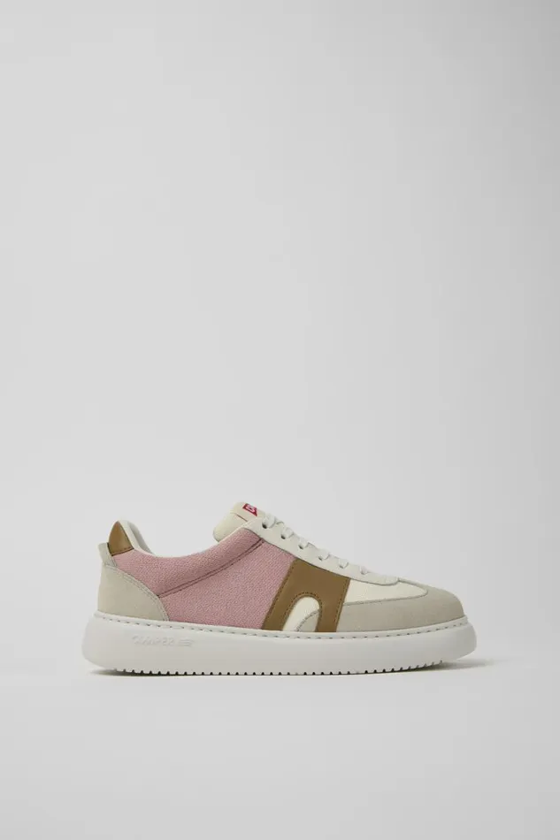 Women Camper Sneakers Runner K21 Multicolored Textile And Nubuck Sneakers Women Camper Sneakers Runner K21 Multicolored Textile And Nubuck Sneakers