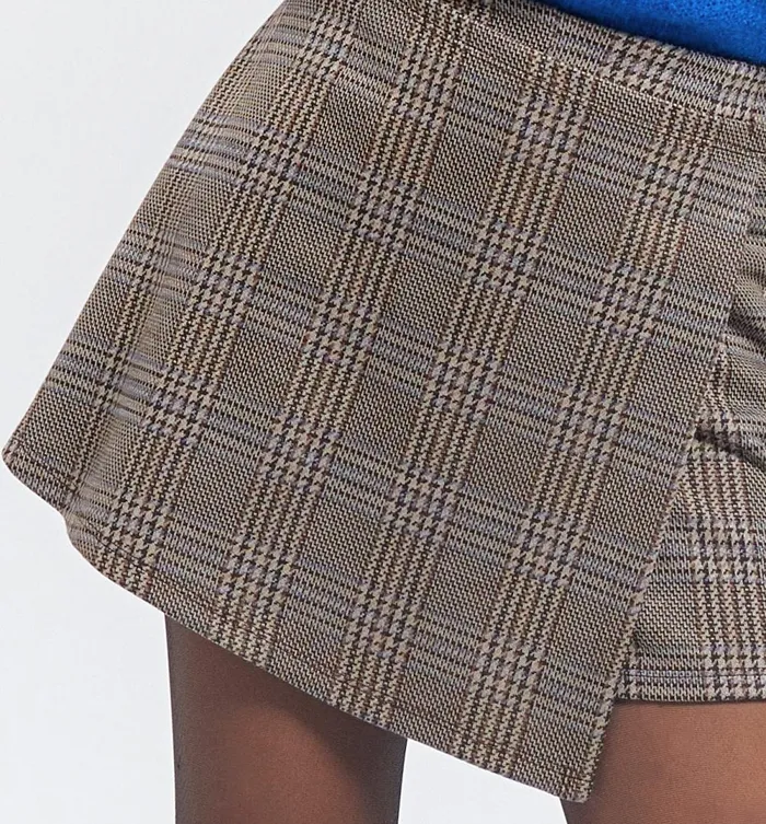 Women Checked Skirt Shorts 8211 Multicolour Checks Promod Skirts Women Checked Skirt Shorts 8211 Multicolour Checks Promod Skirts