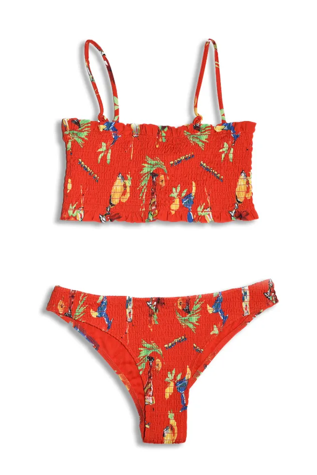 Women Coords Damson Madder Hettie Shirred Bikini Top 8211 Cocktails