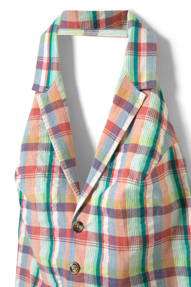 Women Coords Damson Madder Maya Waistcoat 8211 Picnic Check