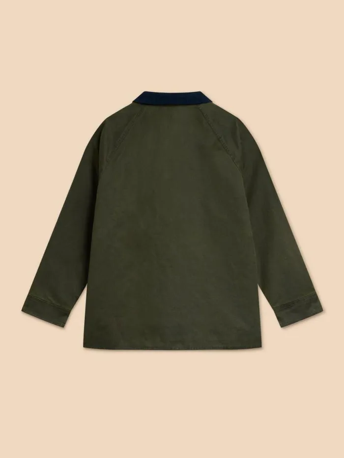 Women Coats and Jackets White Stuff Juniper Cotton Jacket Khaki Green