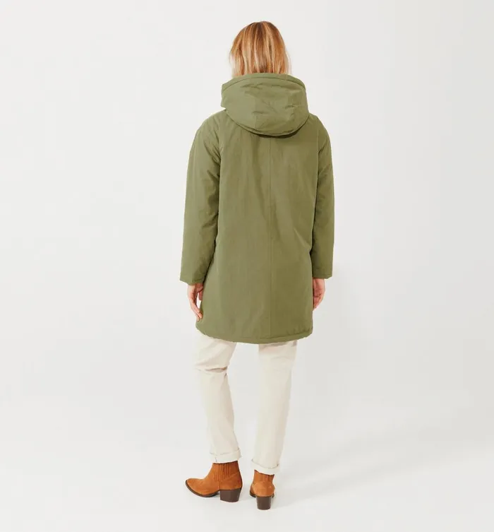 Women Cosy Hooded Parka 8211 Khaki Promod Coats