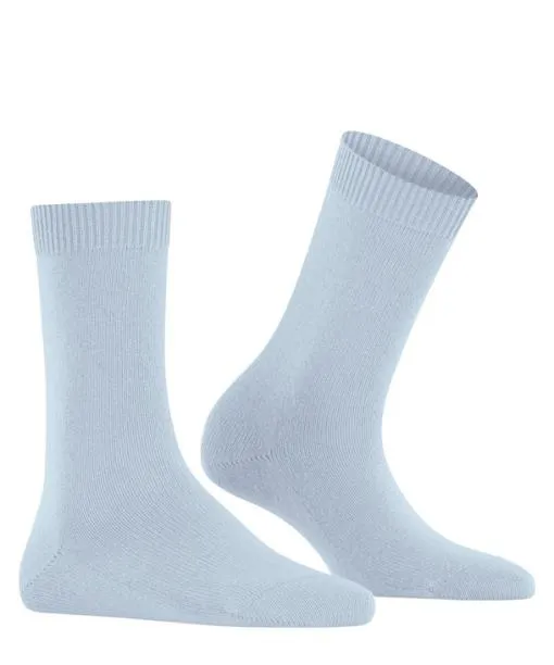 Women Cosy Wool Women Socks Light Blue FALKE Socks