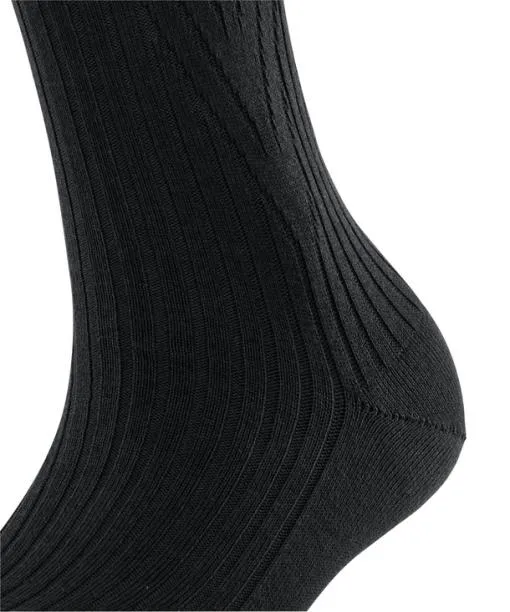 Women Cross Knit Women Kneehigh Socks Black FALKE Knee High Socks
