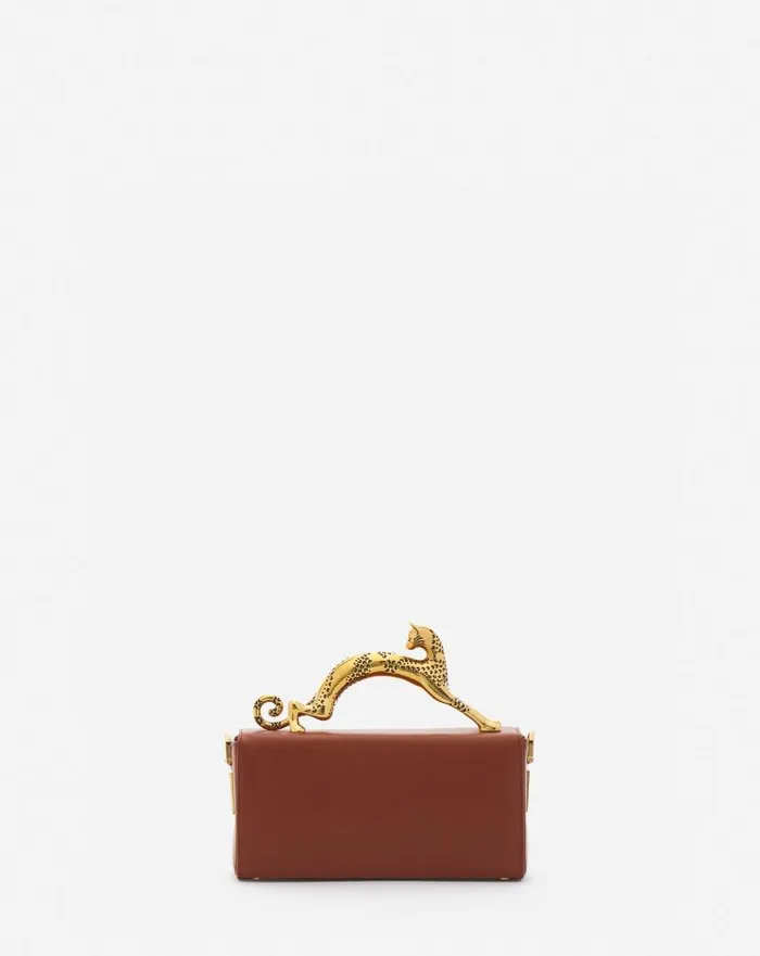 Women Crossbody Bags and Shoulder Bags Lanvin Nano Pencil Cat Leather Bag Tan