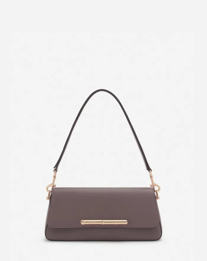 Women Crossbody Bags and Shoulder Bags Lanvin Squence By Lanvin Baguette Bag In Leather Marron Glace Women Crossbody Bags and Shoulder Bags Lanvin Squence By Lanvin Baguette Bag In Leather Marron Glace