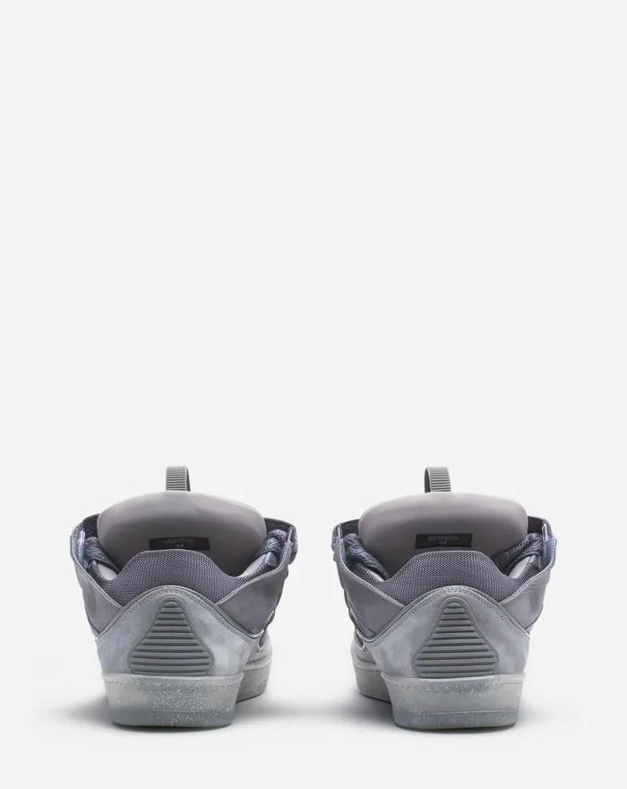 Women Curb Lanvin Leather Curb Sneakers Light Grey Women Curb Lanvin Leather Curb Sneakers Light Grey