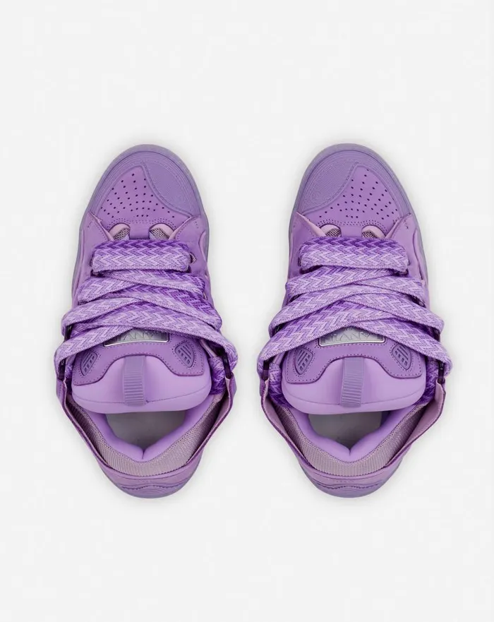 Women Curb Lanvin Leather Curb Sneakers Lilac Women Curb Lanvin Leather Curb Sneakers Lilac