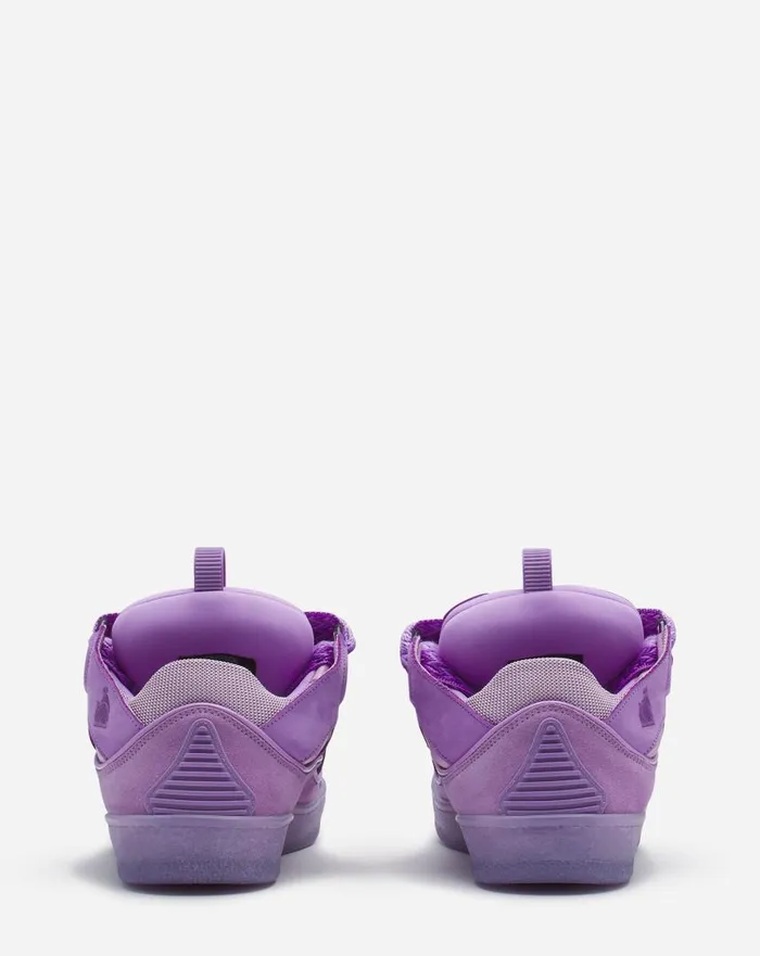 Women Curb Lanvin Leather Curb Sneakers Lilac Women Curb Lanvin Leather Curb Sneakers Lilac