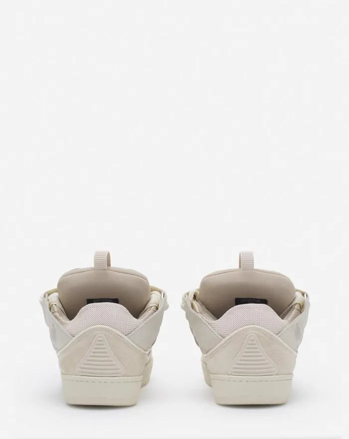 Women Curb Lanvin Leather Curb Sneakers Peach Women Curb Lanvin Leather Curb Sneakers Peach