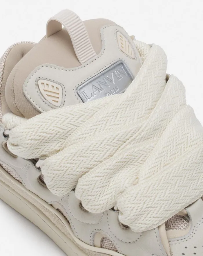 Women Curb Lanvin Leather Curb Sneakers Peach Women Curb Lanvin Leather Curb Sneakers Peach