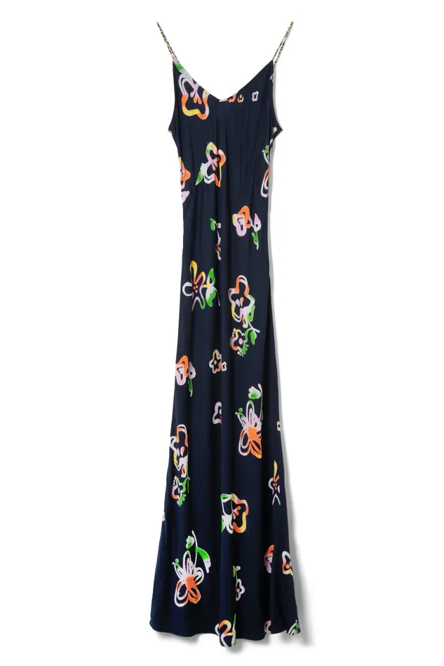 Women Dresses Damson Madder Beach Flower Slip Dress