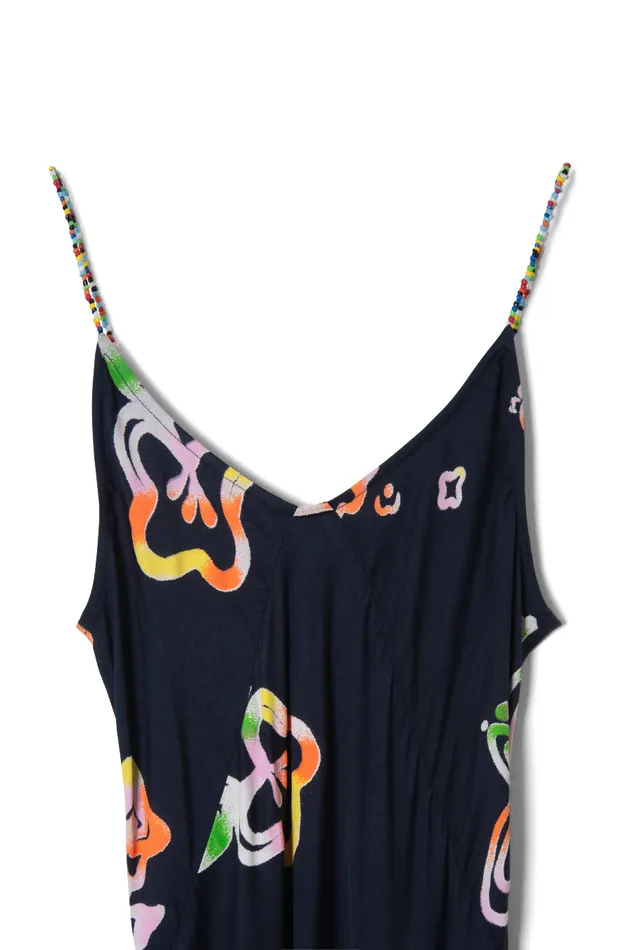 Women Dresses Damson Madder Beach Flower Slip Dress