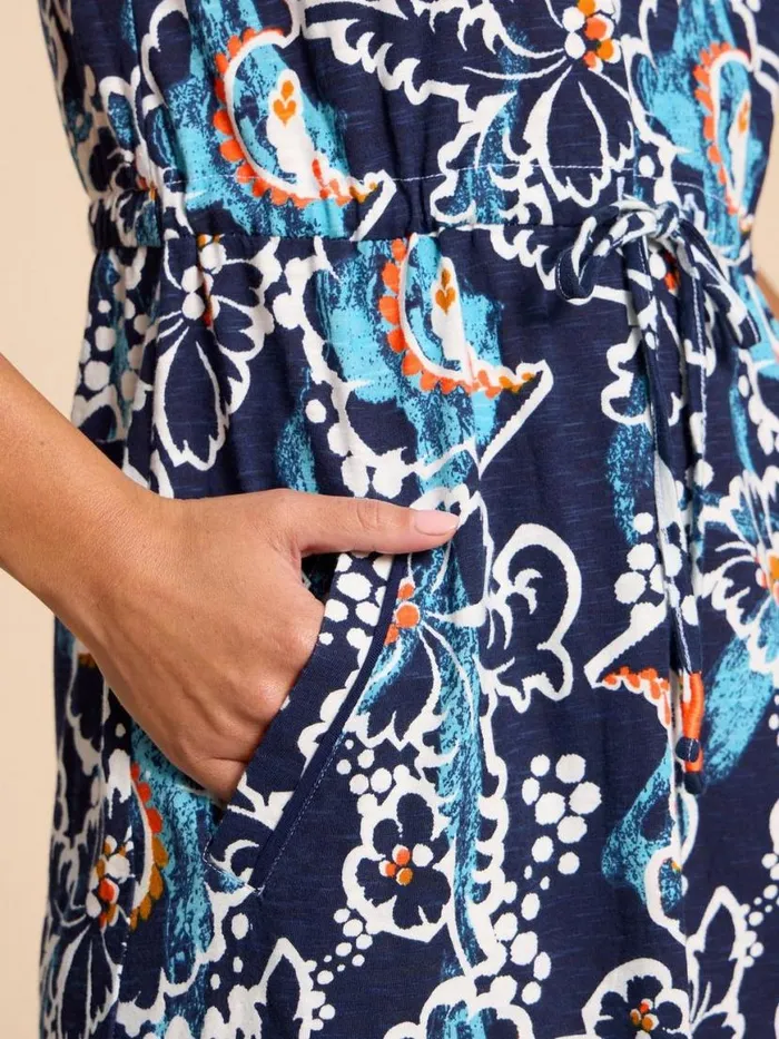 Women Dresses White Stuff Heidi Dress Navy Multi Women Dresses White Stuff Heidi Dress Navy Multi