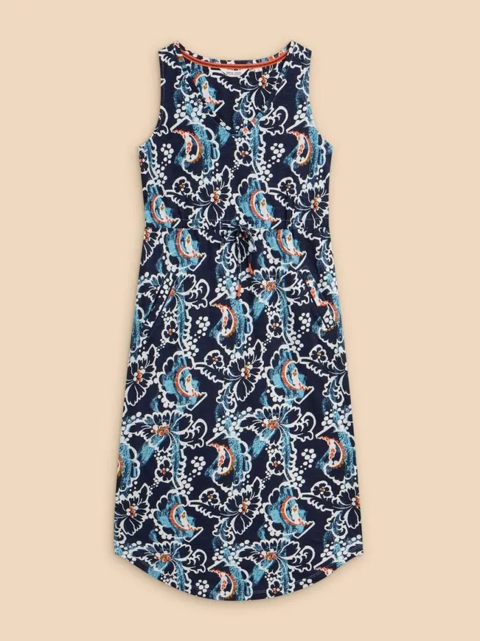 Women Dresses White Stuff Heidi Dress Navy Multi Women Dresses White Stuff Heidi Dress Navy Multi