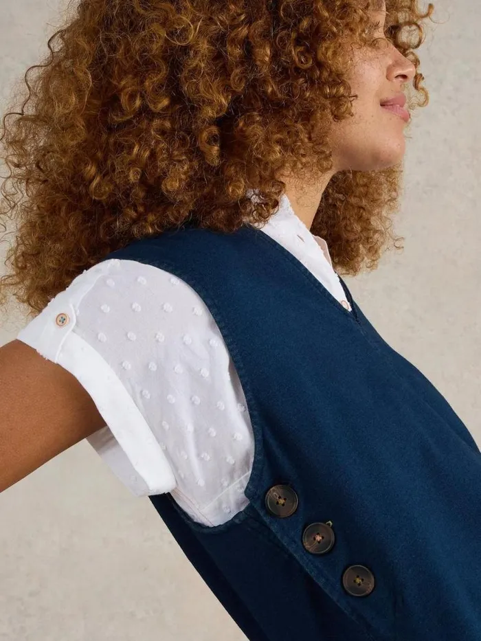 Women Dresses White Stuff Maple Denim Jersey Pinafore Mid Denim Women Dresses White Stuff Maple Denim Jersey Pinafore Mid Denim