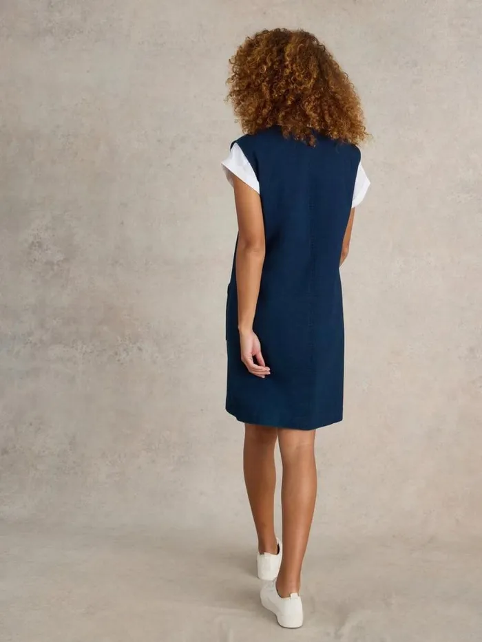 Women Dresses White Stuff Maple Denim Jersey Pinafore Mid Denim Women Dresses White Stuff Maple Denim Jersey Pinafore Mid Denim