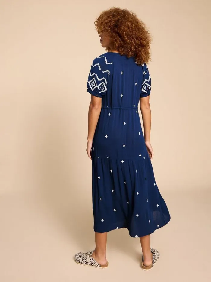 Women Dresses White Stuff Mauve Embroidered Dress Dusty Blue Women Dresses White Stuff Mauve Embroidered Dress Dusty Blue