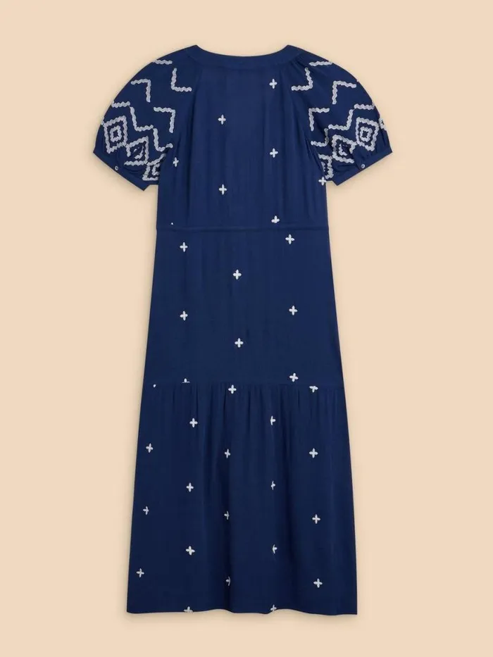 Women Dresses White Stuff Mauve Embroidered Dress Dusty Blue Women Dresses White Stuff Mauve Embroidered Dress Dusty Blue