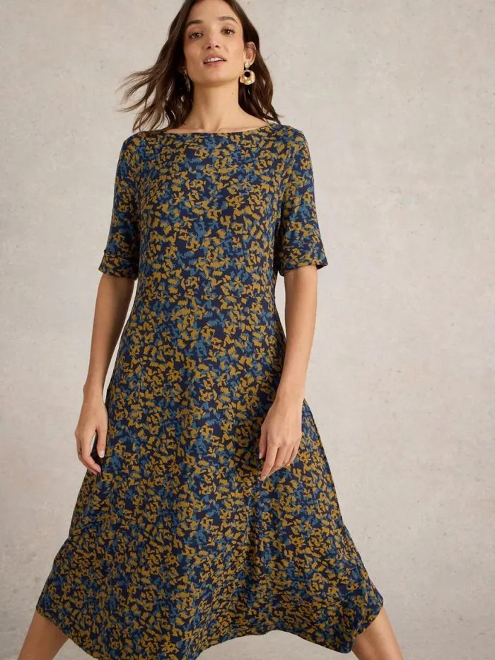 Women Dresses White Stuff Millie Jersey Dress Navy Print Women Dresses White Stuff Millie Jersey Dress Navy Print