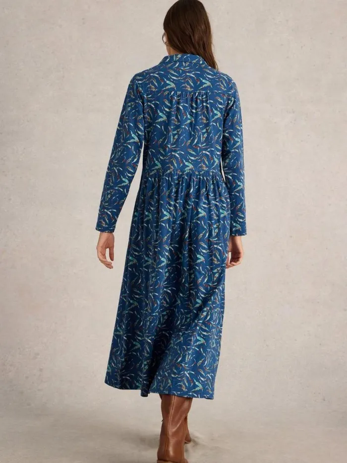 Women Dresses White Stuff Rylee Jersey Shirt Dress Blue Print Women Dresses White Stuff Rylee Jersey Shirt Dress Blue Print