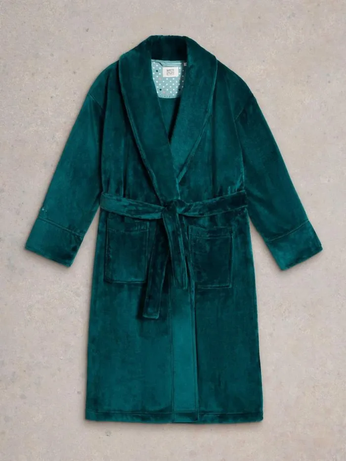 Women Dressing Gowns White Stuff Clover Cosy Dressing Gown Mid Teal Women Dressing Gowns White Stuff Clover Cosy Dressing Gown Mid Teal