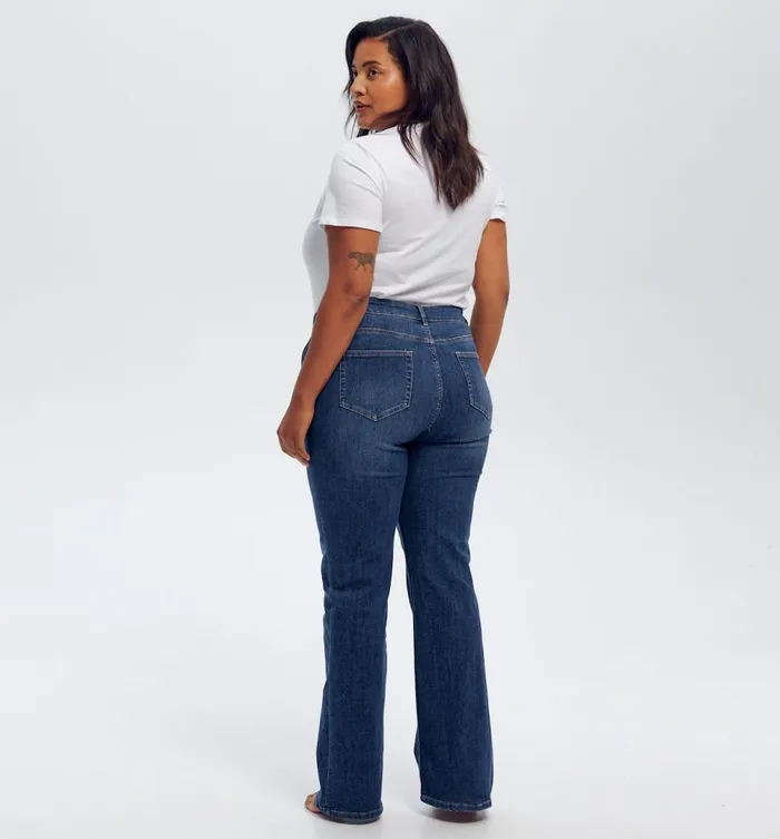 Women Eugene Flared Jeans 8211 Medium Denim Promod Jeans