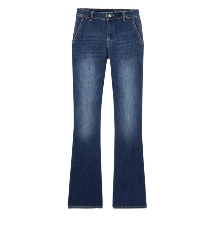 Women Eugene Flared Jeans 8211 Medium Denim Promod Jeans