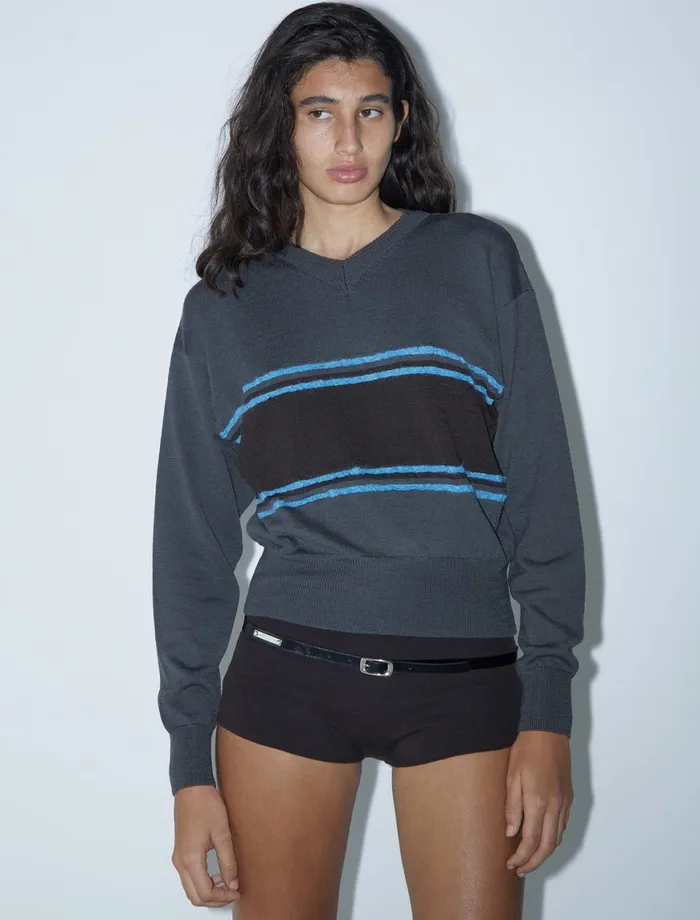 Women Greta Belt Navy Paloma Wool Belts