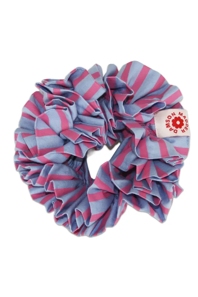 Women Hair Accessories Damson Madder Garter Scrunchie 8211 Blue And Pink Stripe Women Hair Accessories Damson Madder Garter Scrunchie 8211 Blue And Pink Stripe