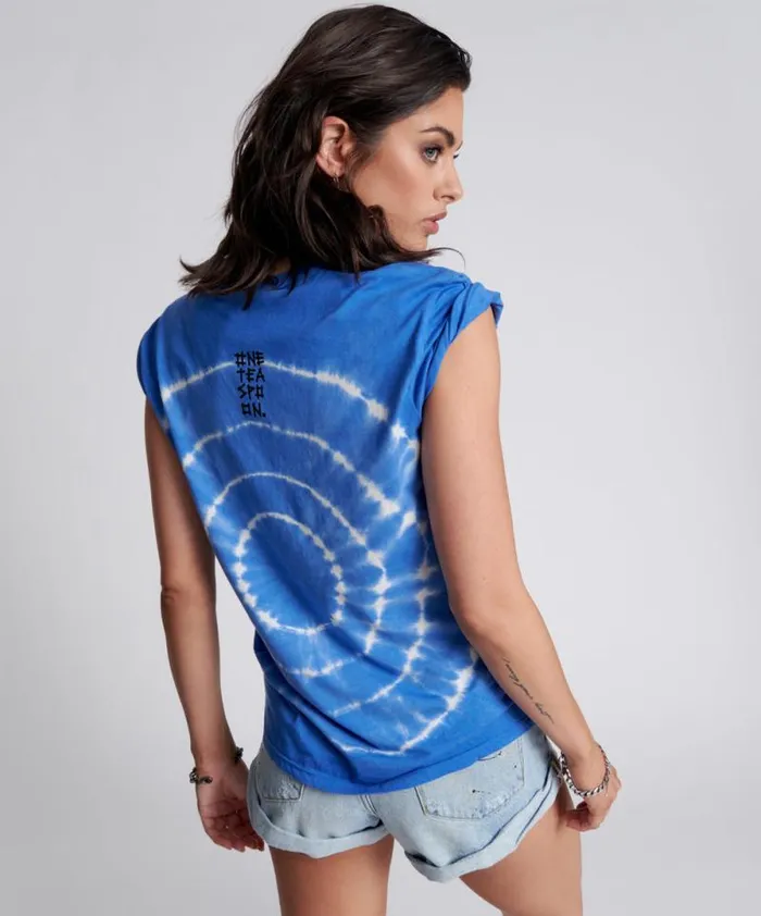 Women HAND DYED LOGO ORGANIC CREW TEE One Teaspoon Tees and Tanks Women HAND DYED LOGO ORGANIC CREW TEE One Teaspoon Tees and Tanks