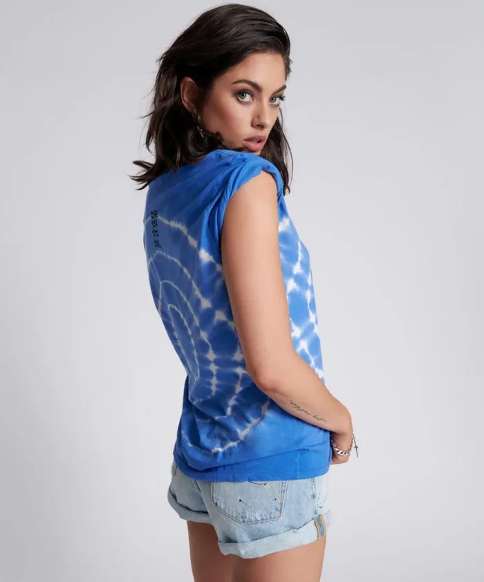 Women HAND DYED LOGO ORGANIC CREW TEE One Teaspoon Tees and Tanks Women HAND DYED LOGO ORGANIC CREW TEE One Teaspoon Tees and Tanks