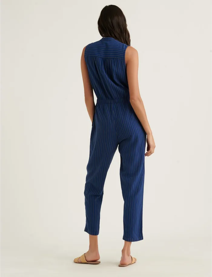 Women Hayley Jumpsuit Navy Multi Jumpsuits and Overalls Lucky Brand
