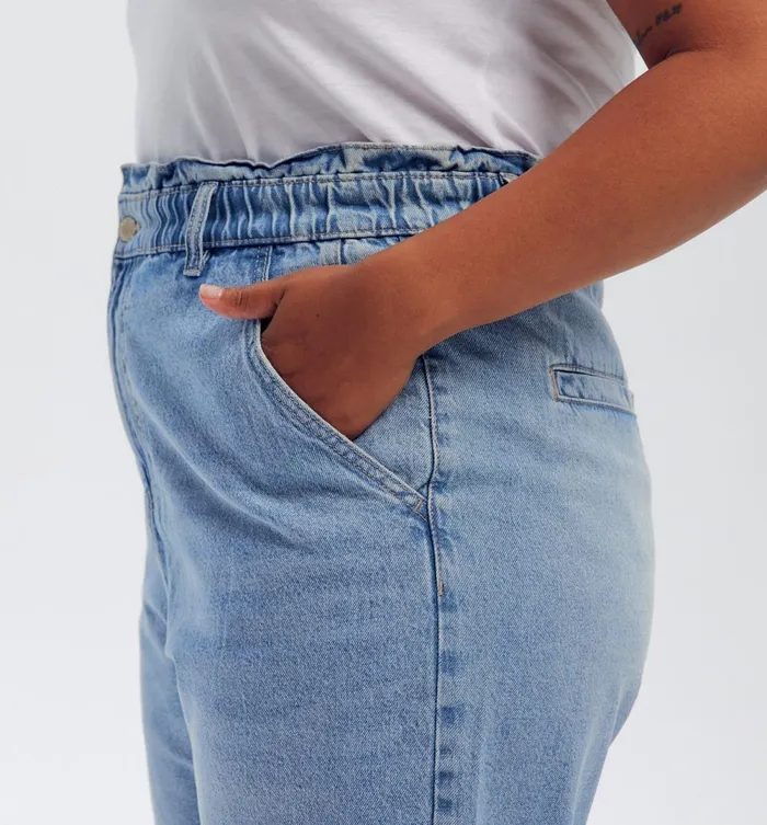 Women HighWaist Balloon Jeans 8211 Light Denim Promod Jeans