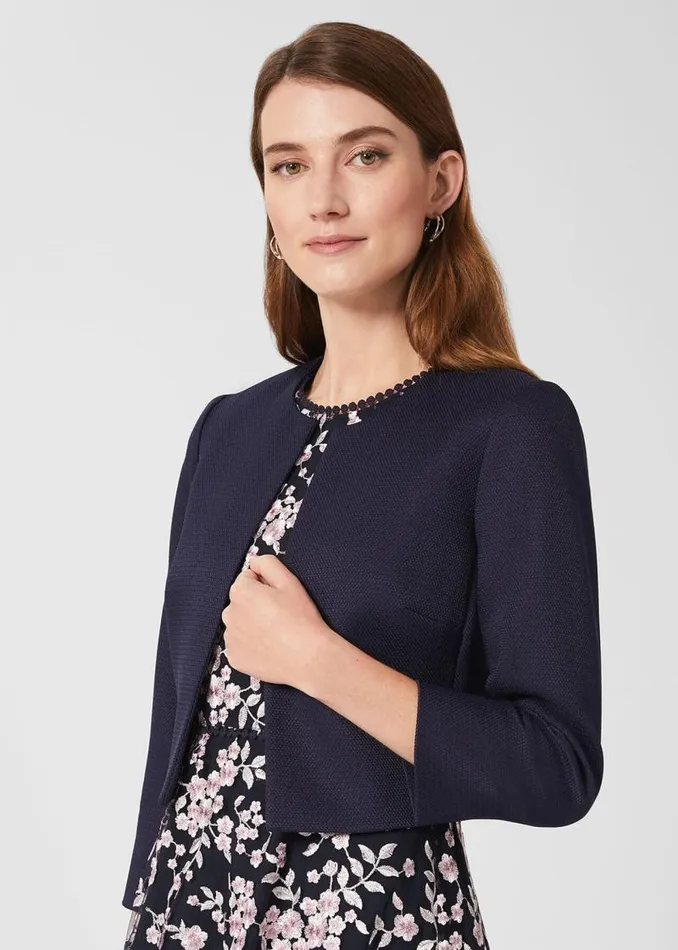 Women HOBBS Coats and Jackets Petite Elize Jacket Midnight Navy
