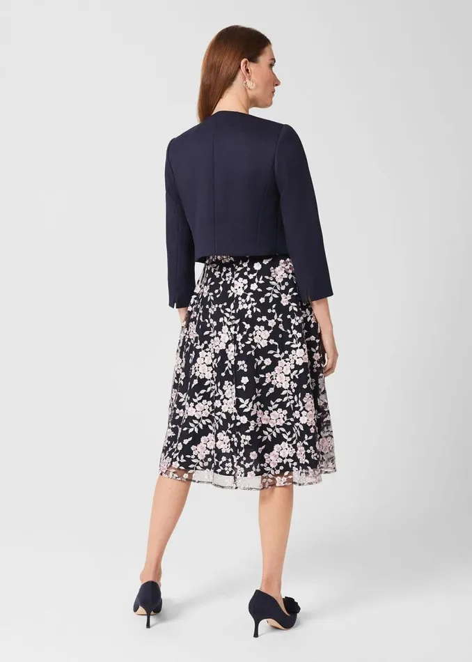 Women HOBBS Coats and Jackets Petite Elize Jacket Midnight Navy