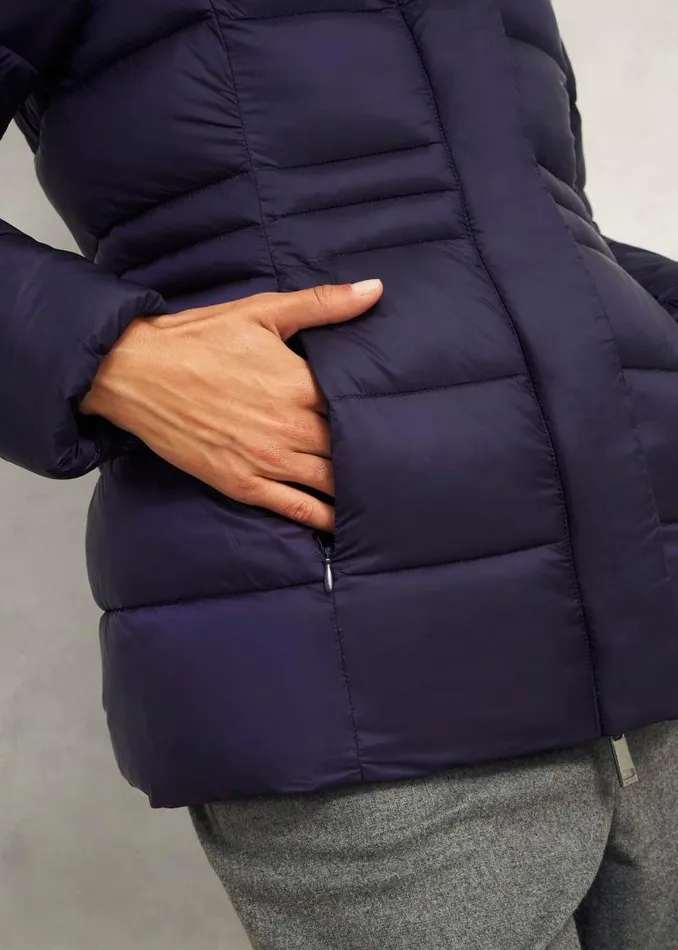 Women HOBBS Coats and Jackets Tonicha Puffer Navy