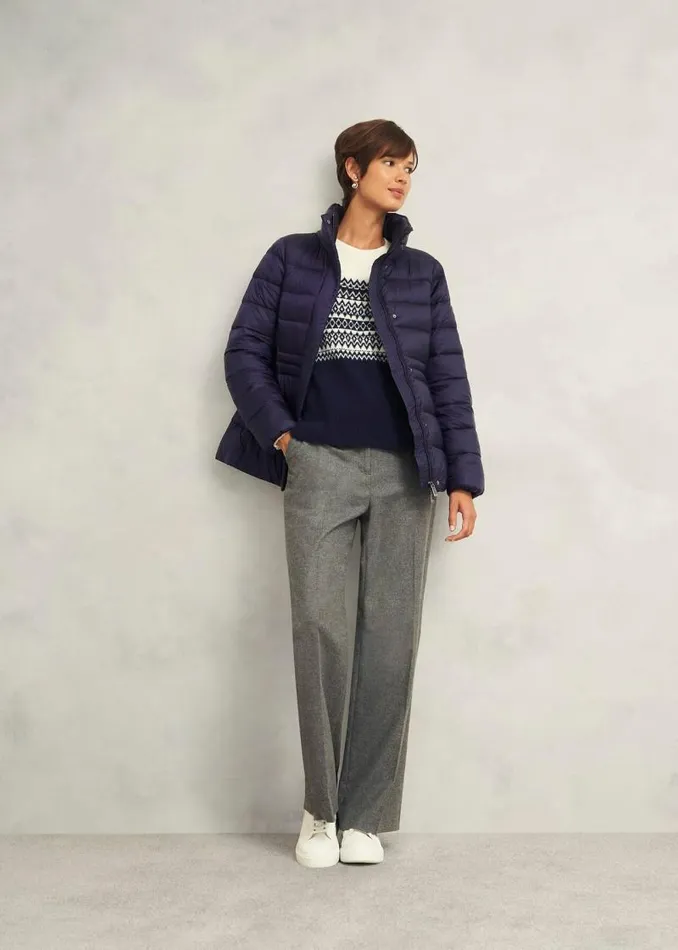 Women HOBBS Coats and Jackets Tonicha Puffer Navy