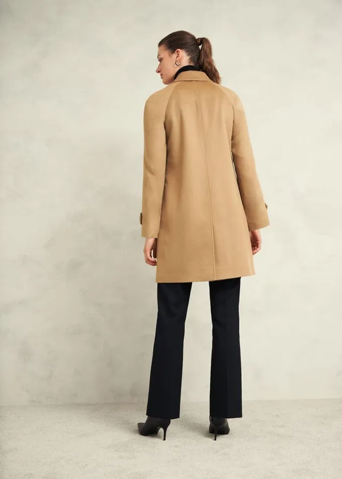 Women HOBBS Coats and Jackets Vivienne Wool Coat Warm Beige