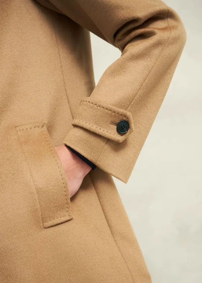 Women HOBBS Coats and Jackets Vivienne Wool Coat Warm Beige