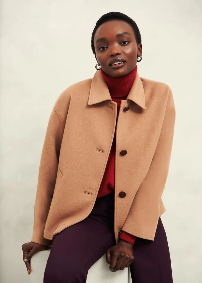 Women HOBBS Jumpers and Cardigans Delora Cashmere Roll Neck Jumper Pomegranate Red