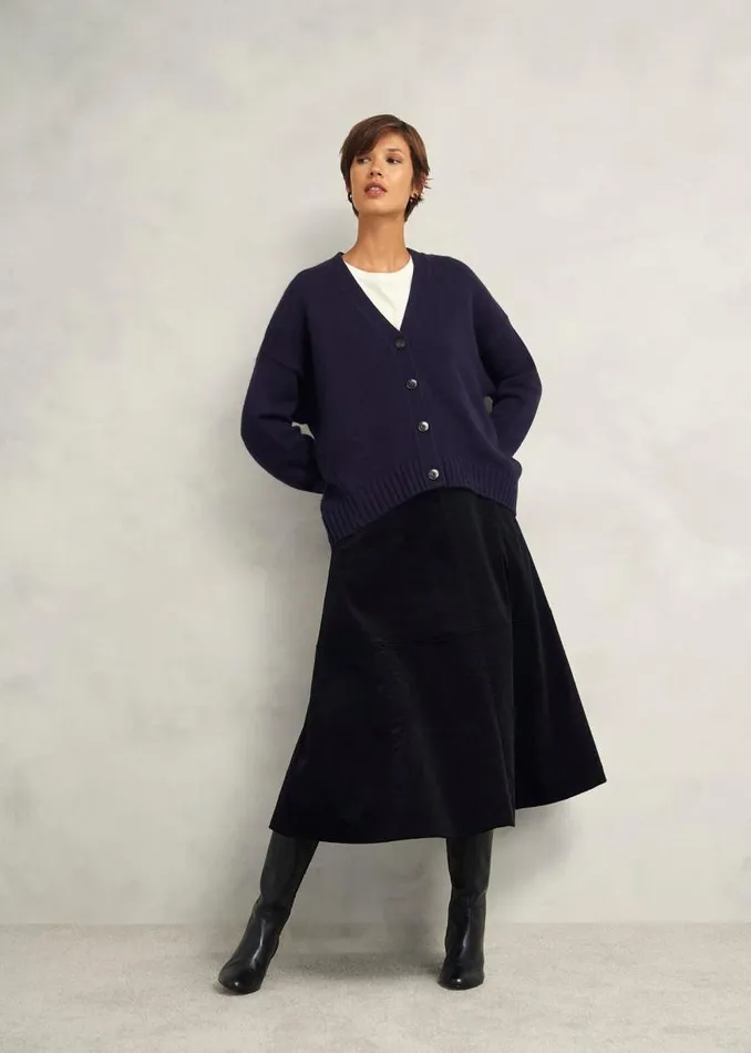 Women HOBBS Jumpers and Cardigans Ember Cardigan With Alpaca Hobbs Navy