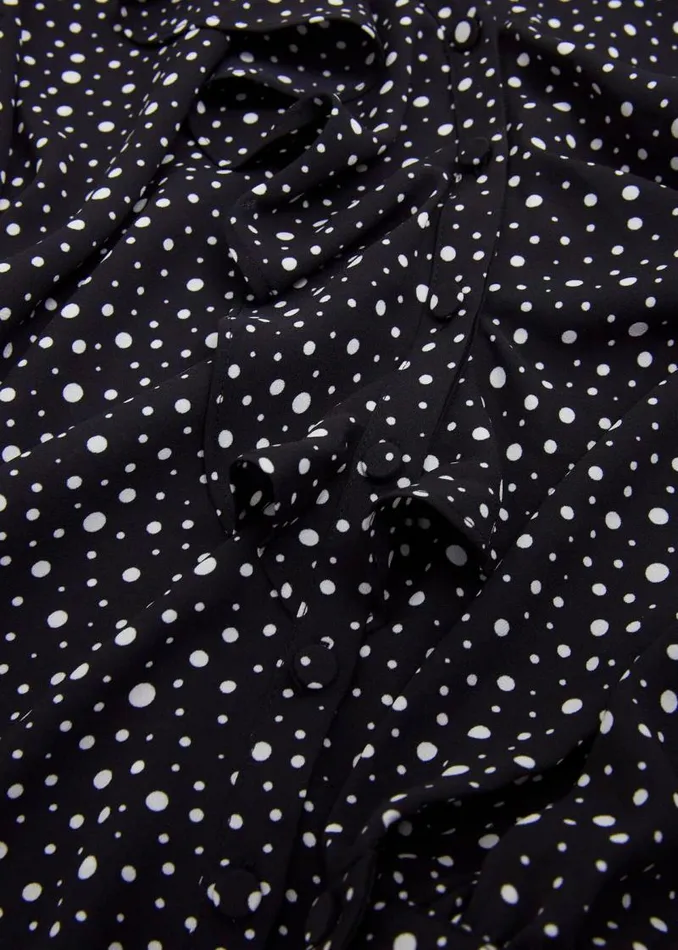 Women HOBBS Tops May Blouse Black Ivory