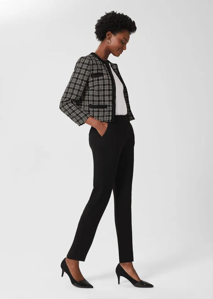 Women HOBBS Trousers Mel Tapered Trousers Black