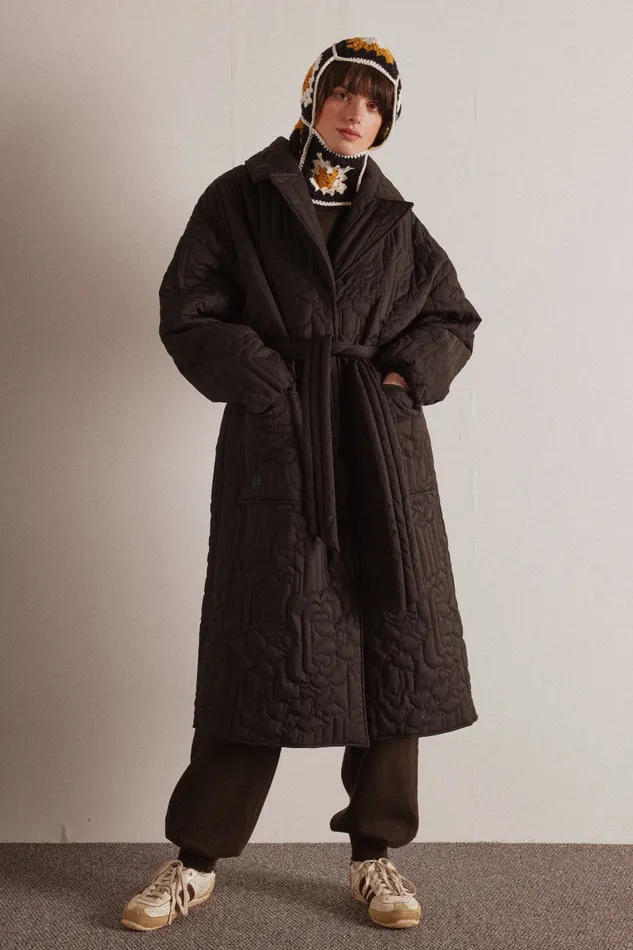 Women Jackets and Coats Damson Madder Gilda Coat 8211 Black
