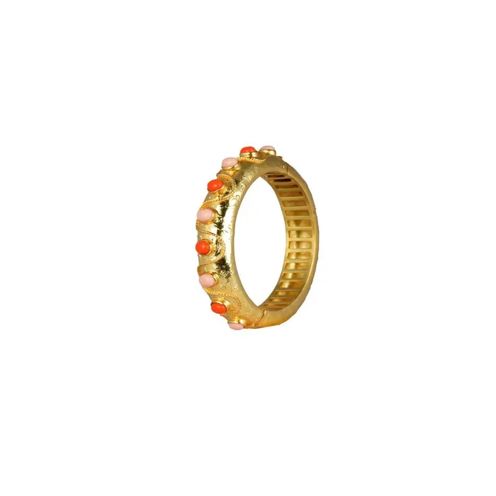 Women Jewellery Camilla Valere Pink Coral Cordelia Bangle Multi
