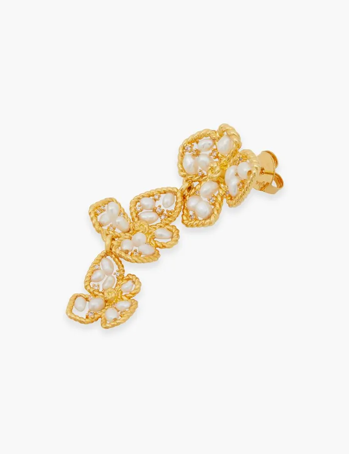 Women Jewellery Zimmermann Zimmermann Bloom Large Dangles Goldpearl