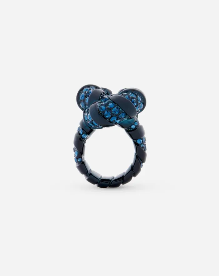 Women Jewelry Lanvin Rhinestone Melodie Ring Bluecrystal
