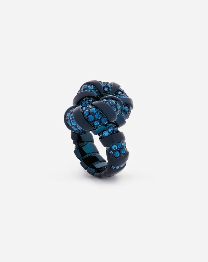 Women Jewelry Lanvin Rhinestone Melodie Ring Bluecrystal